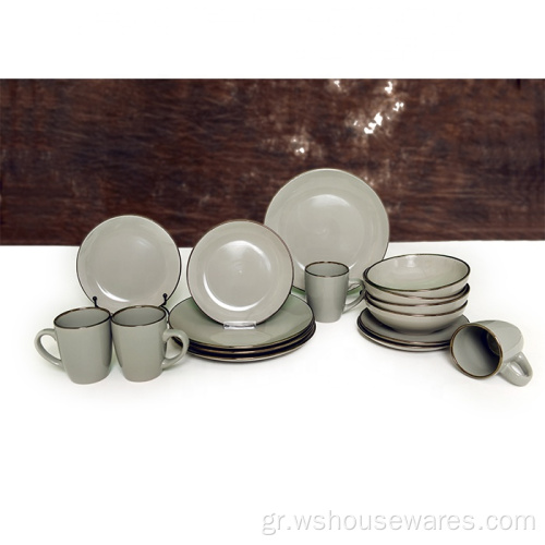 Προσαρμοσμένο Stoneware Sets Κεραμικό δημοφιλές πορσελάνη στυλ